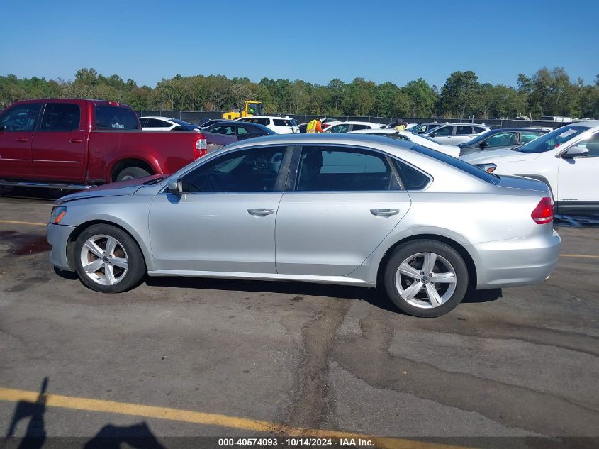 2013 Volkswagen Passat 2.5L Se VIN: 1VWBP7A30DC030252 Lot: 40574093