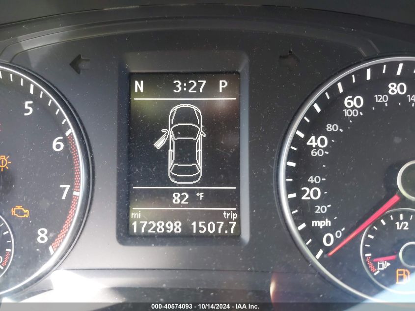 2013 Volkswagen Passat 2.5L Se VIN: 1VWBP7A30DC030252 Lot: 40574093