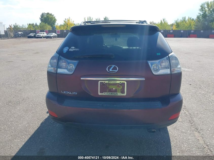 2008 Lexus Rx 350 VIN: JTJHK31U982038100 Lot: 40574121