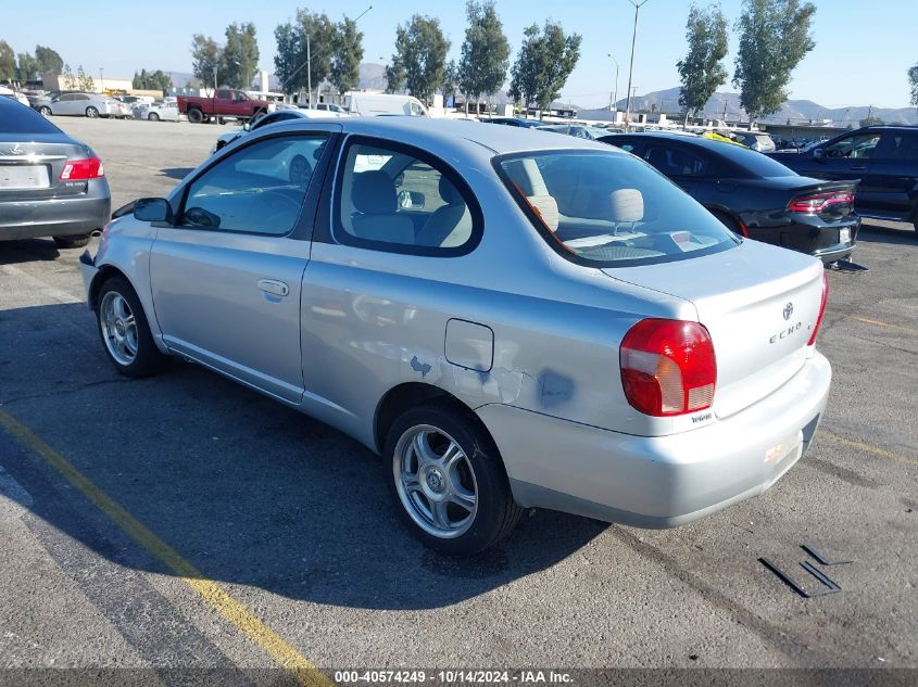 2001 Toyota Echo VIN: JTDAT123110178963 Lot: 40574249