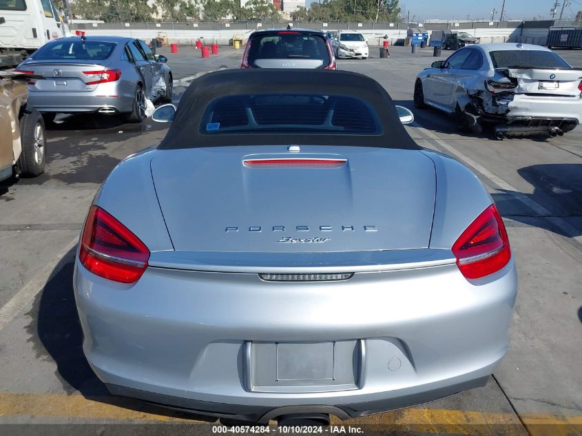 2014 Porsche Boxster Base (M6) VIN: WP0CA2A83ES120705 Lot: 40574284