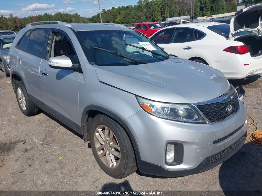 VIN 5XYKT4A77EG490943 2014 KIA Sorento, Lx V6 no.1