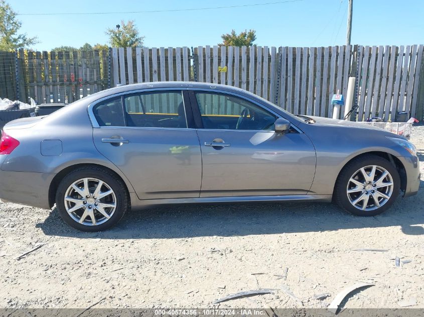 2011 Infiniti G37X VIN: JN1CV6AR5BM411150 Lot: 40574356