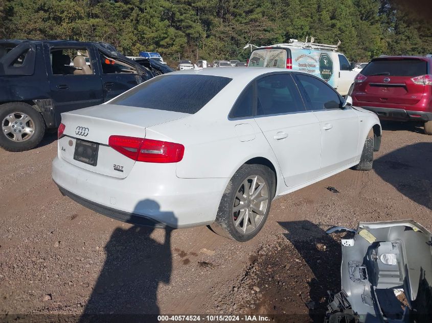 2016 Audi A4 2.0T Premium VIN: WAUBFAFL4GN007865 Lot: 40574524