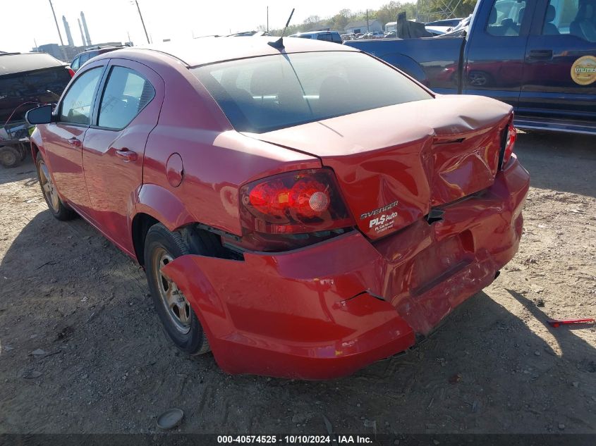 2013 Dodge Avenger Se VIN: 1C3CDZAB2DN685086 Lot: 40574525