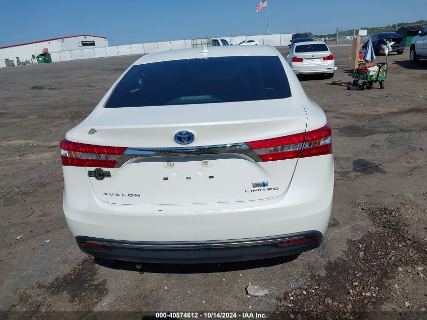 2014 Toyota Avalon Hybrid Limited VIN: 4T1BD1EB9EU022121 Lot: 40574612