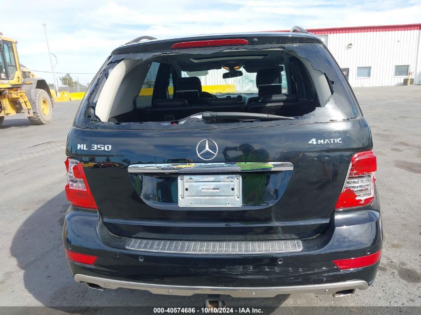 2009 Mercedes-Benz Ml 350 4Matic VIN: 4JGBB86EX9A498845 Lot: 40574686