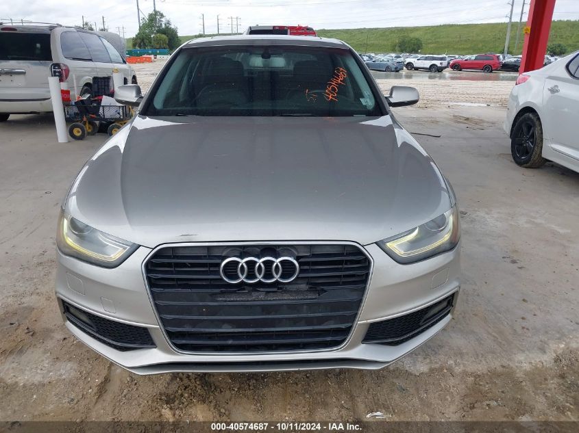 2014 Audi A4 Premium VIN: WAUAFAFL2EA059236 Lot: 40574687