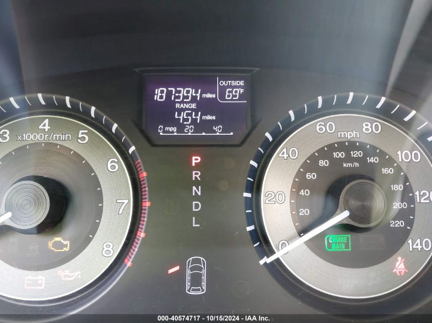 2012 Honda Odyssey Ex-L VIN: 5FNRL5H65CB124940 Lot: 40574717