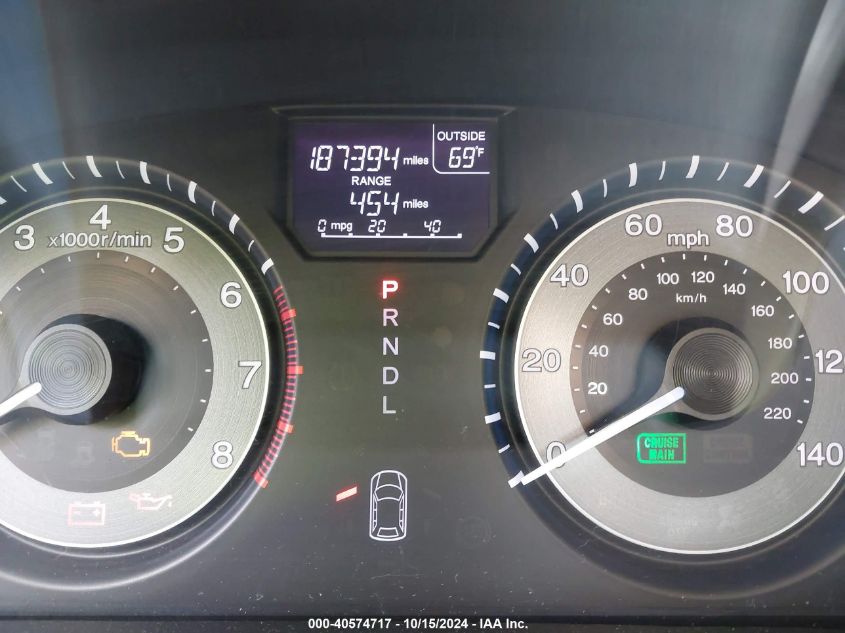 2012 Honda Odyssey Ex-L VIN: 5FNRL5H65CB124940 Lot: 40574717