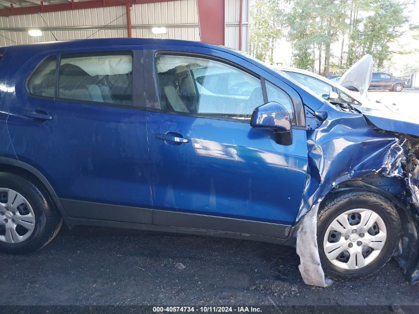 2017 Chevrolet Trax Ls VIN: 3GNCJKSB0HL190201 Lot: 40574734