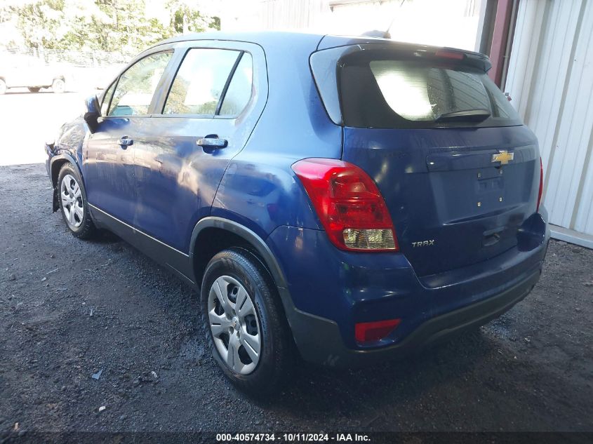 3GNCJKSB0HL190201 2017 Chevrolet Trax Ls