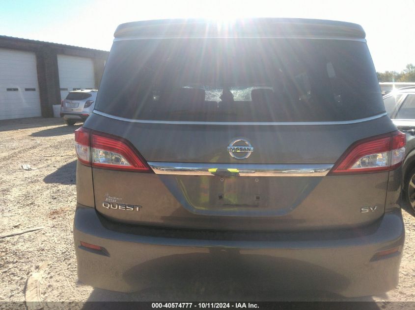 2015 Nissan Quest Platinum/S/Sl/Sv VIN: JN8AE2KP4F9131310 Lot: 40574777