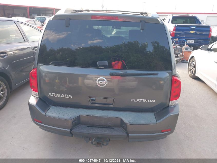 2012 Nissan Armada Platinum VIN: 5N1AA0NE5CN600117 Lot: 40574847