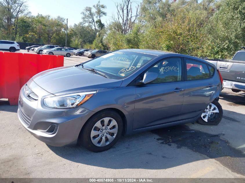 2017 Hyundai Accent Se VIN: KMHCT5AE9HU325029 Lot: 40574905