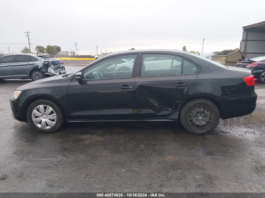 2011 Volkswagen Jetta 2.5L Se VIN: 3VWDZ7AJ2BM388546 Lot: 40574935