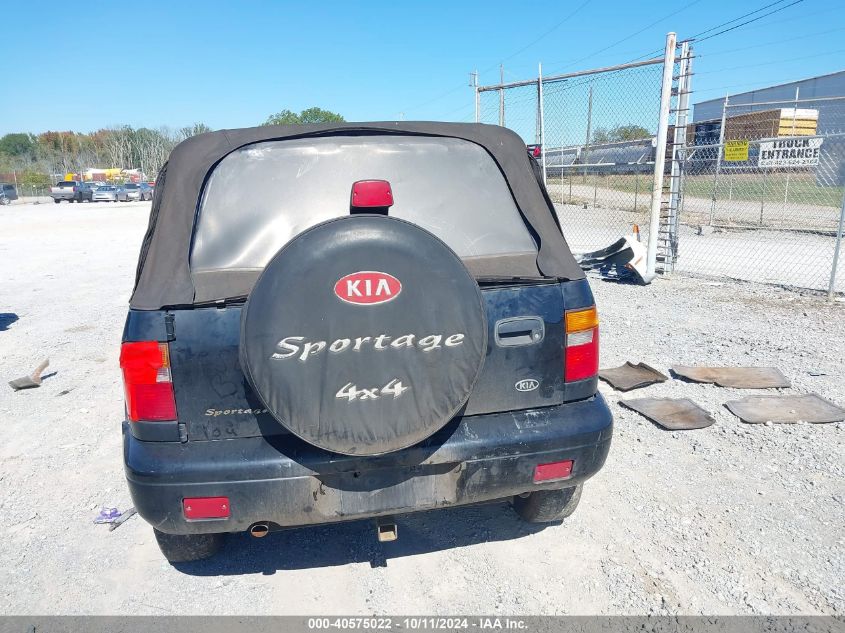 2001 Kia Sportage VIN: KNDJA623115080246 Lot: 40575022