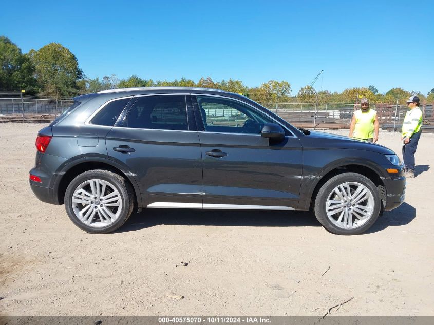 2018 Audi Q5 2.0T Premium/2.0T Tech Premium VIN: WA1BNAFY8J2079821 Lot: 40575070