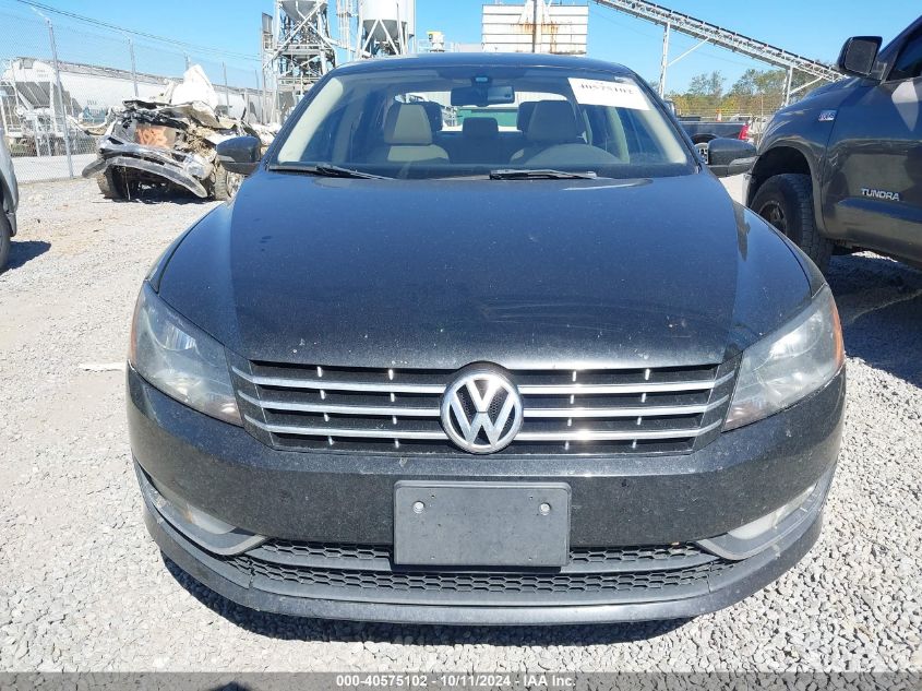 2013 Volkswagen Passat 2.0L Tdi Sel Premium VIN: 1VWCN7A32DC128001 Lot: 40575102