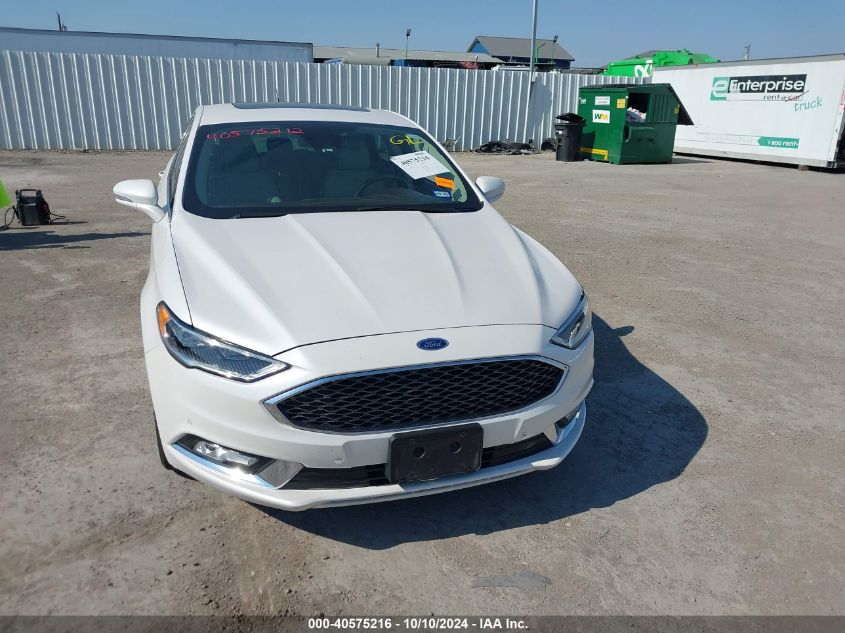 2017 FORD FUSION PLATINUM - 3FA6P0K91HR416125