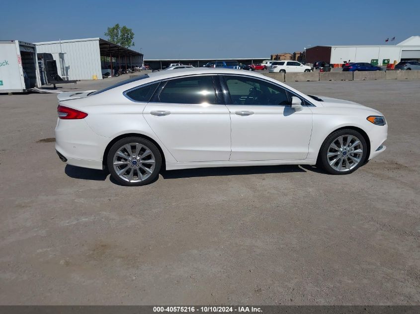 3FA6P0K91HR416125 2017 Ford Fusion Platinum