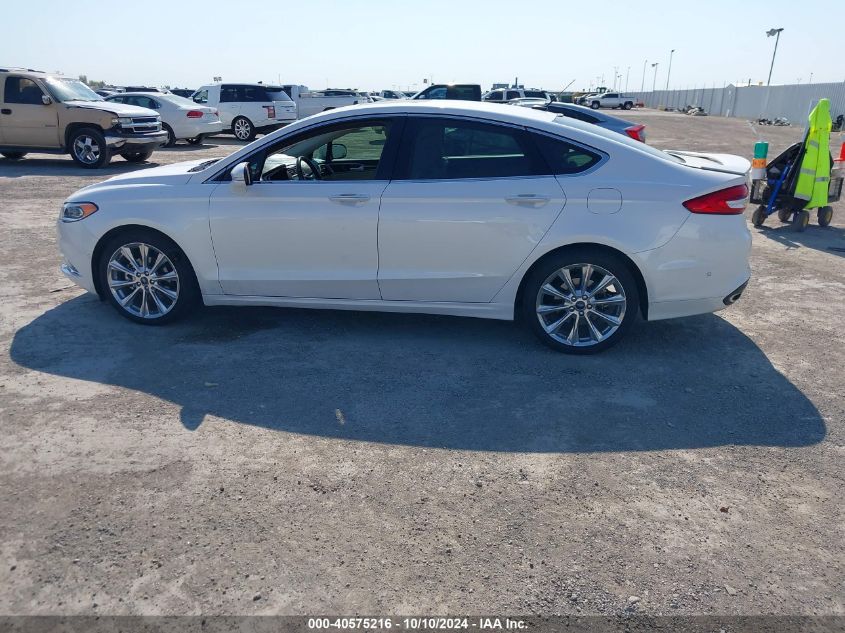 3FA6P0K91HR416125 2017 Ford Fusion Platinum