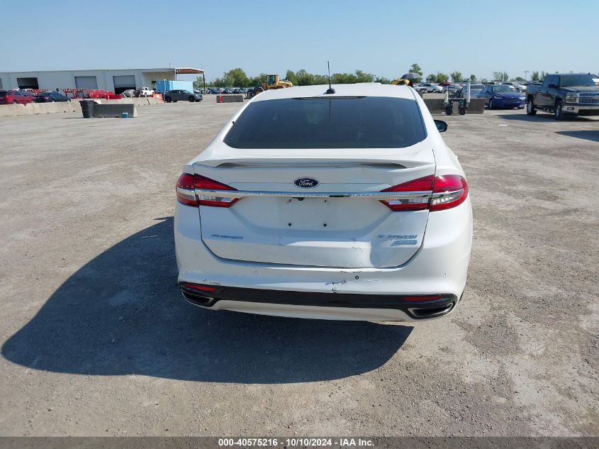 3FA6P0K91HR416125 2017 Ford Fusion Platinum