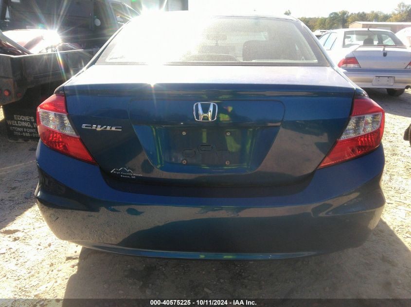 2012 Honda Civic Lx VIN: 2HGFB2F59CH582510 Lot: 40575225