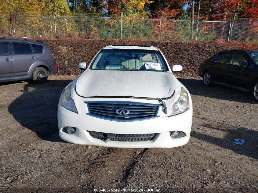 2013 Infiniti G37X VIN: JN1CV6AR3DM758706 Lot: 40575242