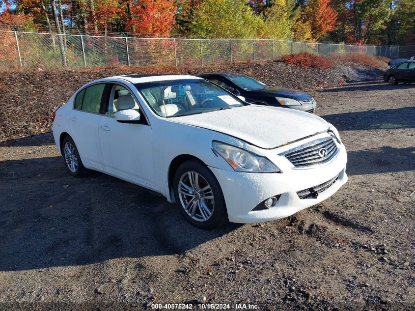 2013 Infiniti G37X VIN: JN1CV6AR3DM758706 Lot: 40575242