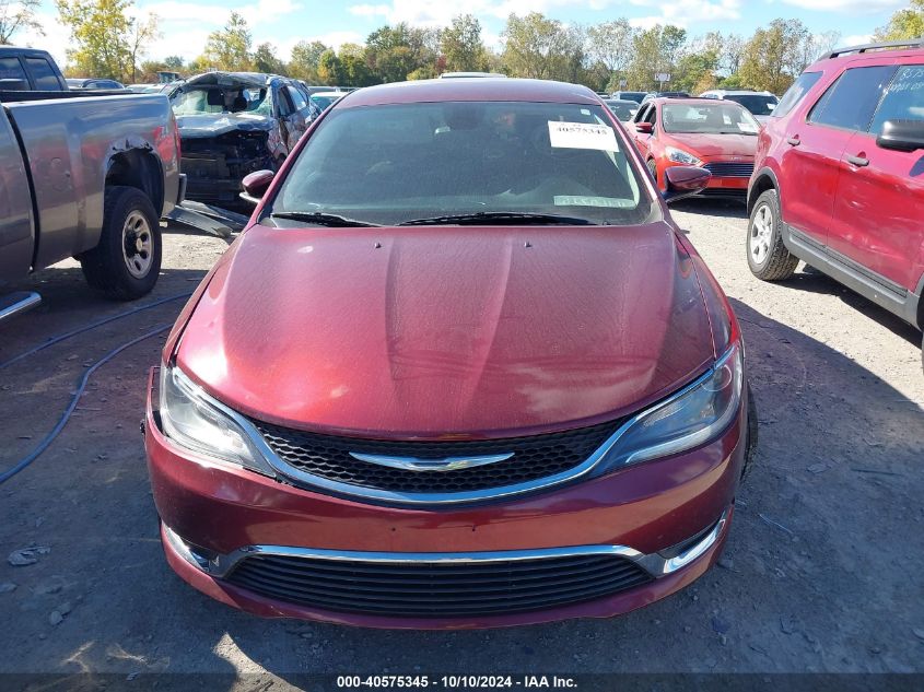 2015 Chrysler 200 Limited VIN: 1C3CCCAB4FN743475 Lot: 40575345