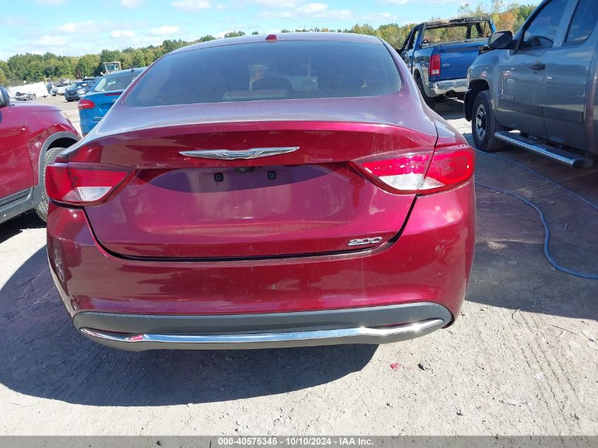 2015 Chrysler 200 Limited VIN: 1C3CCCAB4FN743475 Lot: 40575345