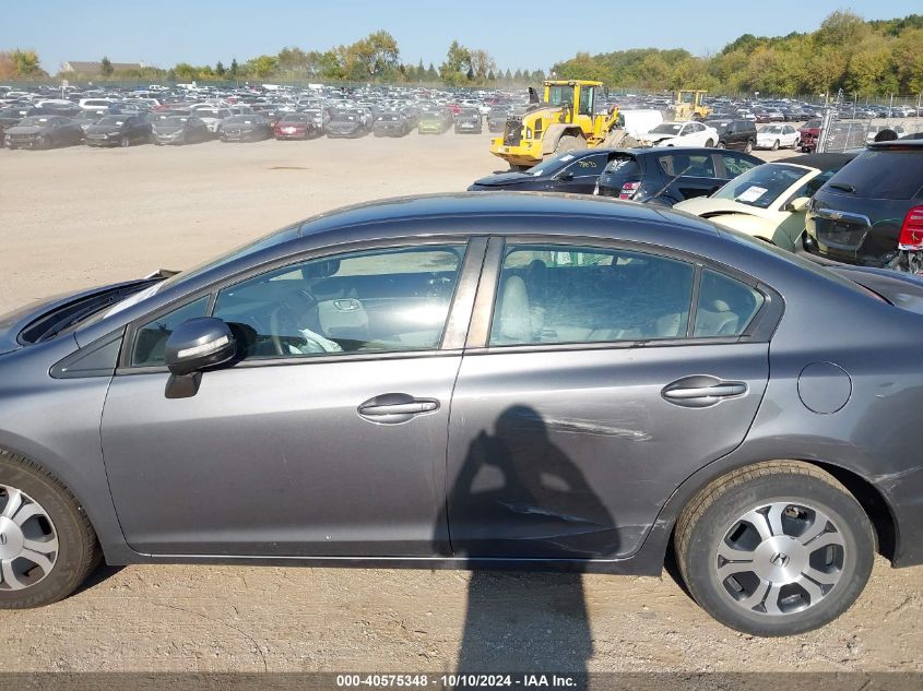 2013 Honda Civic Hybrid VIN: 19XFB4F36DE000787 Lot: 40575348