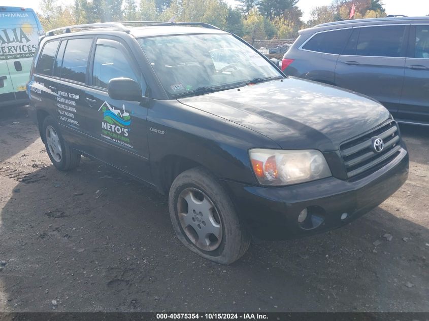 2005 Toyota Highlander Limited V6 VIN: JTEEP21A150096910 Lot: 40575354