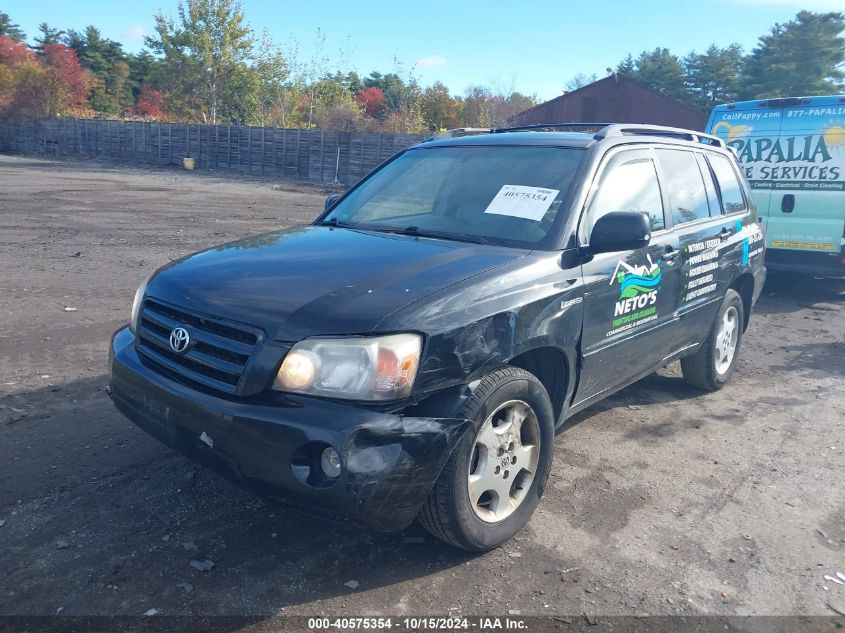 2005 Toyota Highlander Limited V6 VIN: JTEEP21A150096910 Lot: 40575354