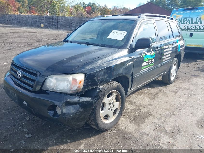 2005 Toyota Highlander Limited V6 VIN: JTEEP21A150096910 Lot: 40575354