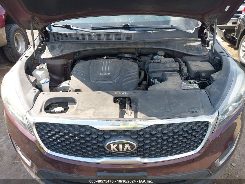 5XYPG4A54HG305776 2017 Kia Sorento 3.3L Lx