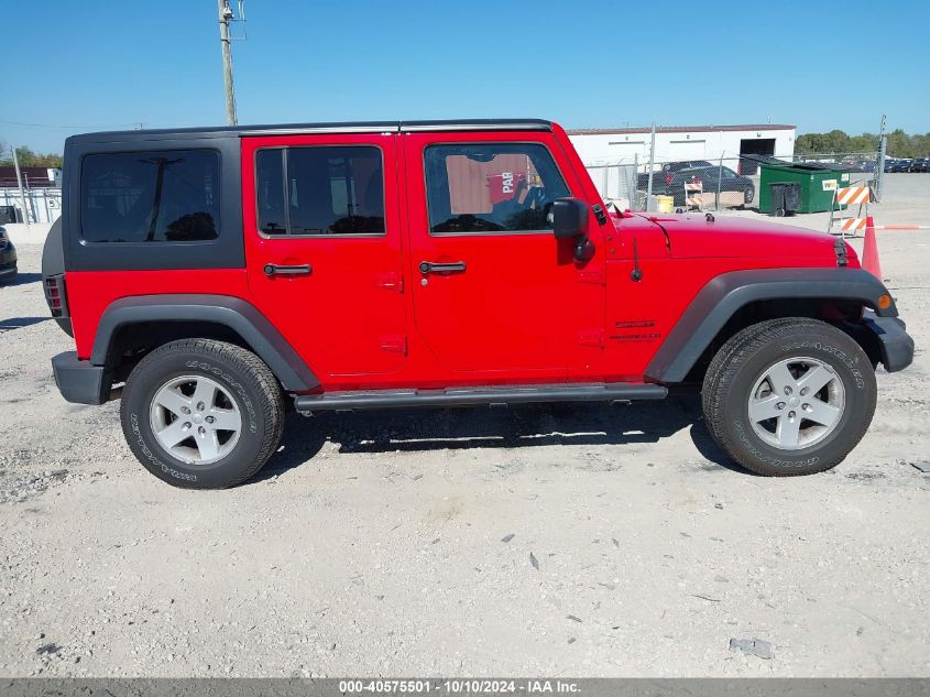 2017 Jeep Wrangler Unlimited Sport VIN: 1C4BJWDG7HL596993 Lot: 40575501