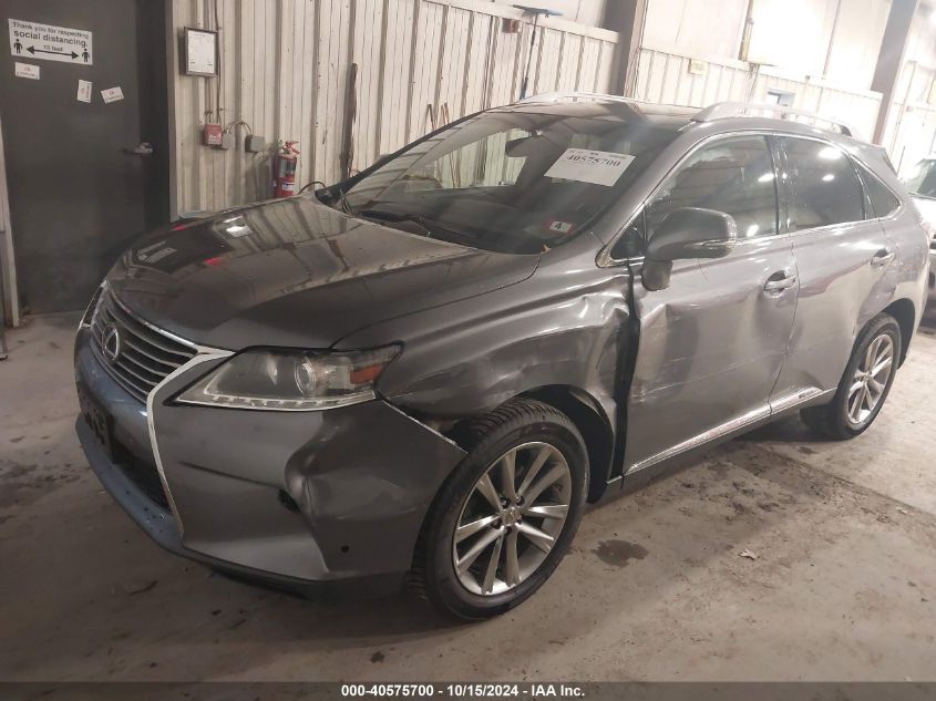 VIN JTJBC1BA8F2469469 2015 Lexus RX, 450H no.2