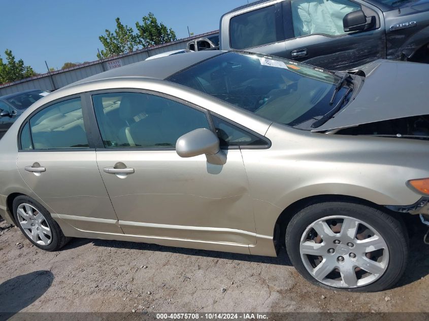 2008 Honda Civic Lx VIN: 1HGFA16568L084000 Lot: 40575708