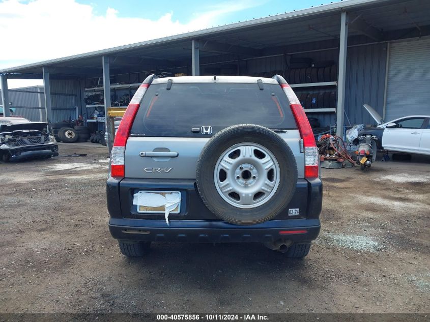 2006 Honda Cr-V Lx VIN: JHLRD68556C008958 Lot: 40575856