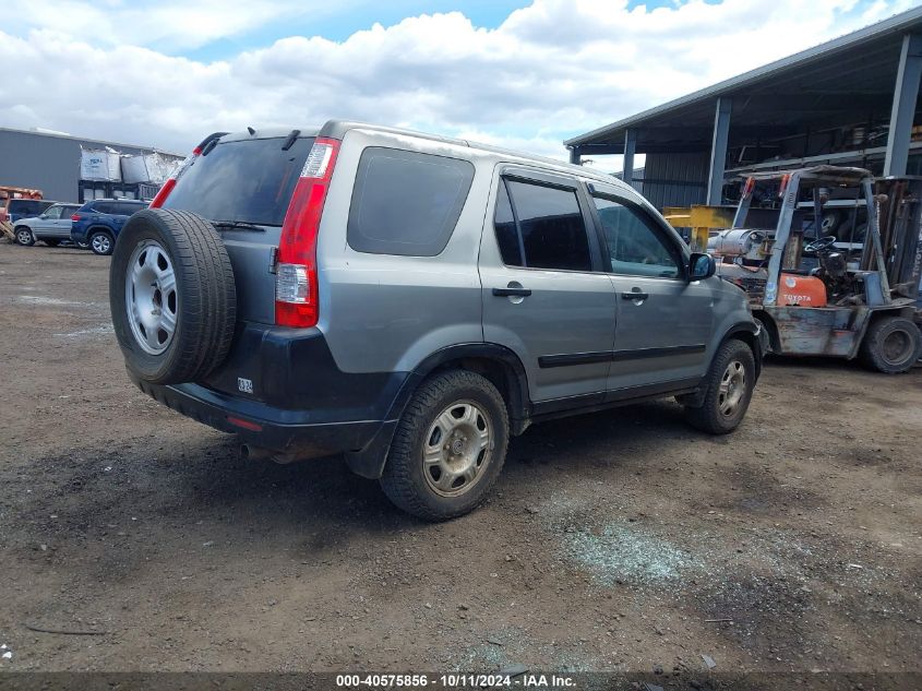 2006 Honda Cr-V Lx VIN: JHLRD68556C008958 Lot: 40575856