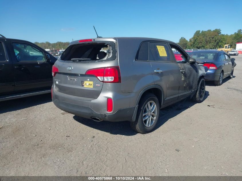 5XYKT3A60EG548764 2014 Kia Sorento Lx