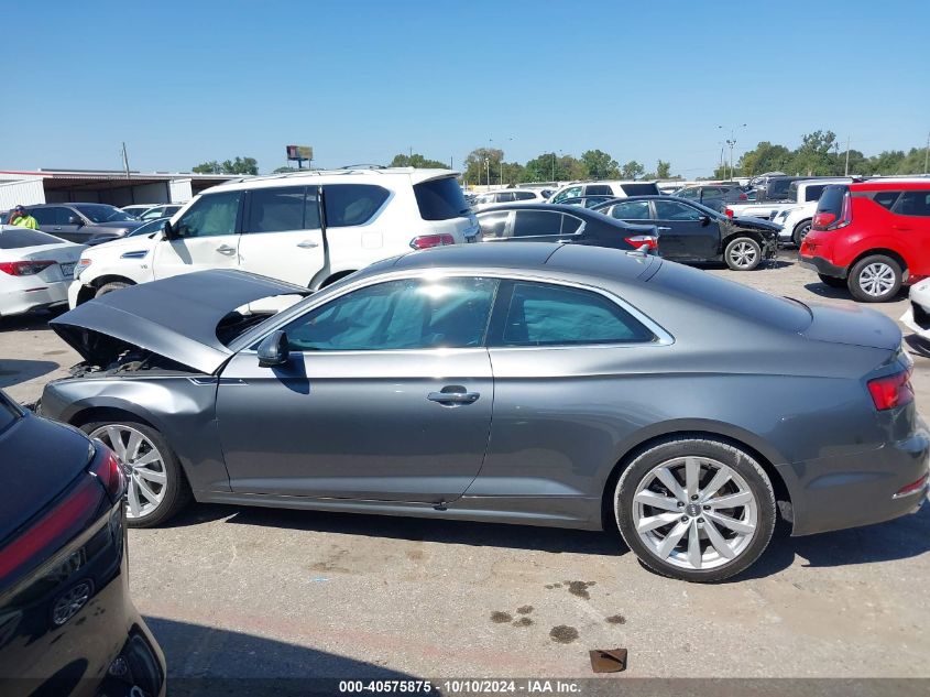 2018 Audi A5 2.0T Premium VIN: WAUPNAF50JA000632 Lot: 40575875