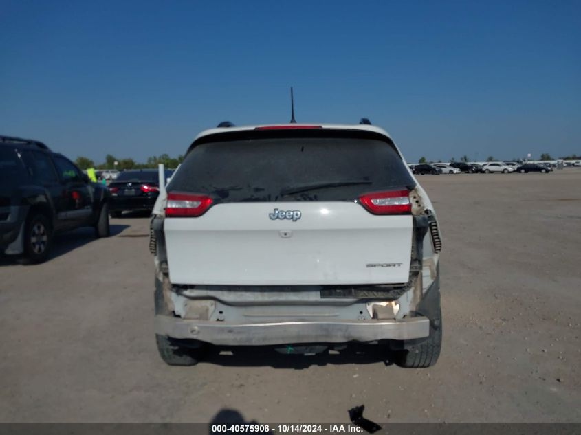 2016 Jeep Cherokee Sport VIN: 1C4PJLAB8GW127373 Lot: 40575908