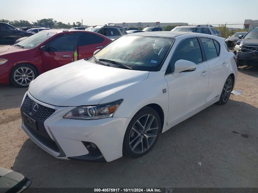 VIN JTHKD5BHXF2235188 2015 Lexus CT, 200H no.2