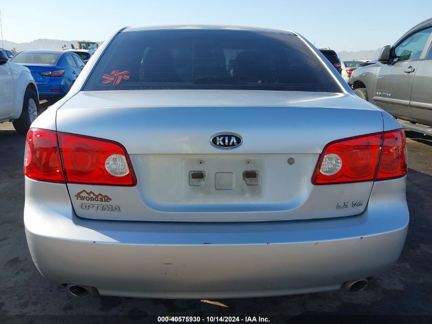 2008 Kia Optima Lx V6 VIN: KNAGE124085215511 Lot: 40575930