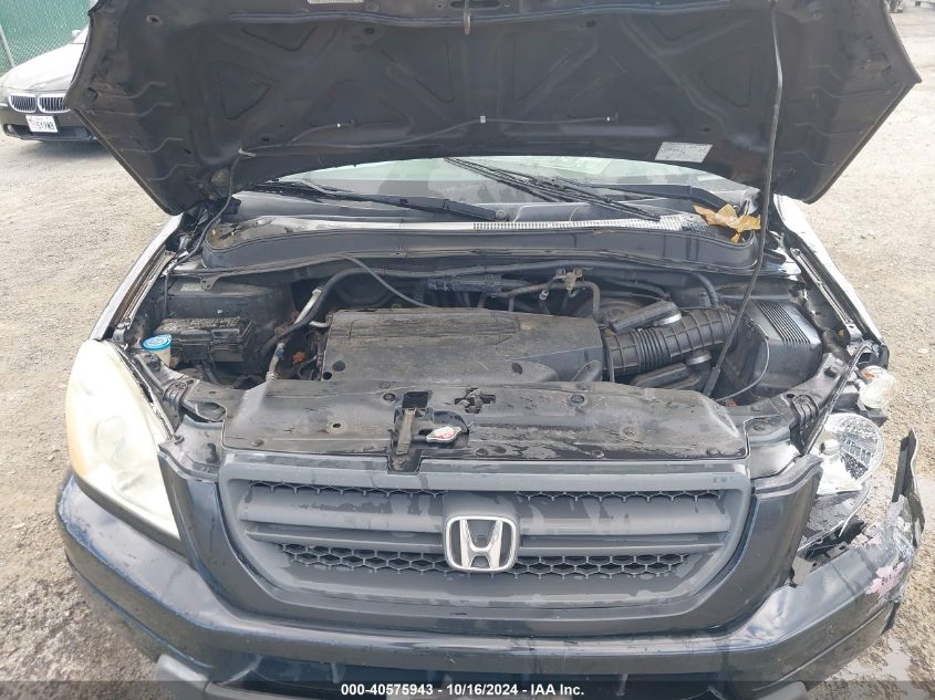 2003 Honda Pilot Ex VIN: 2HKYF18443H564532 Lot: 40575943