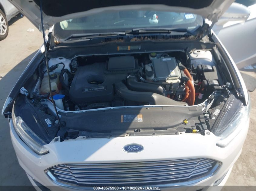 2013 Ford Fusion Hybrid Se VIN: 3FA6P0LU3DR226775 Lot: 40575980