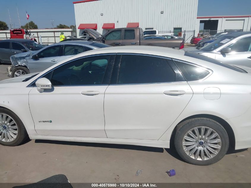 3FA6P0LU3DR226775 2013 Ford Fusion Hybrid Se